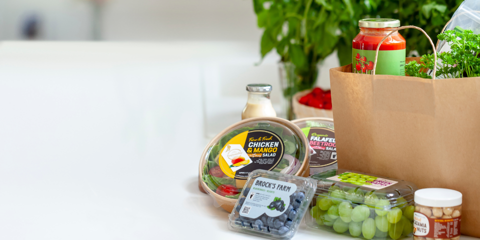 UPM Food packaging with the Carbon Trust footprint label