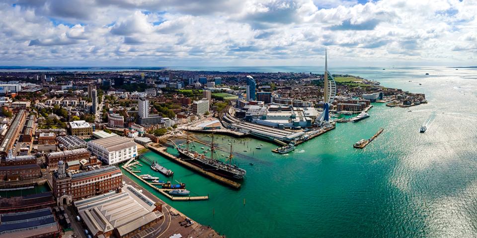 Portsmouth harbour crop