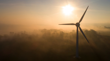 Wind Turbine in the clouds