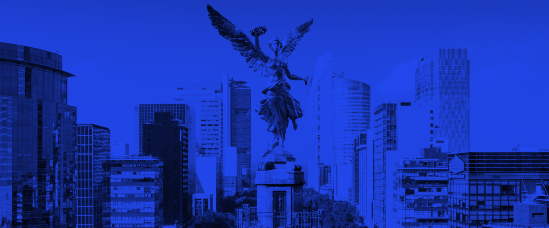 Mexico city skyline