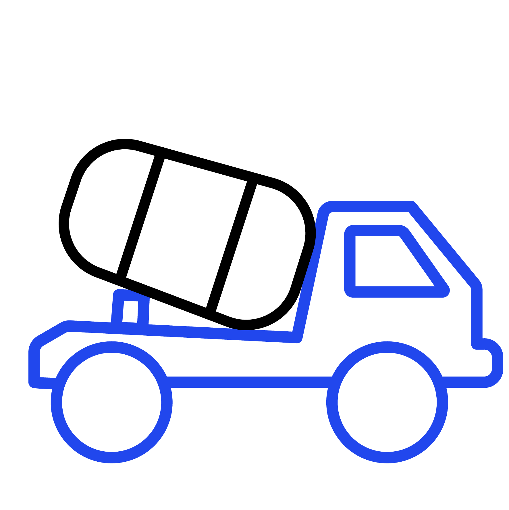 Cement mixer truck
