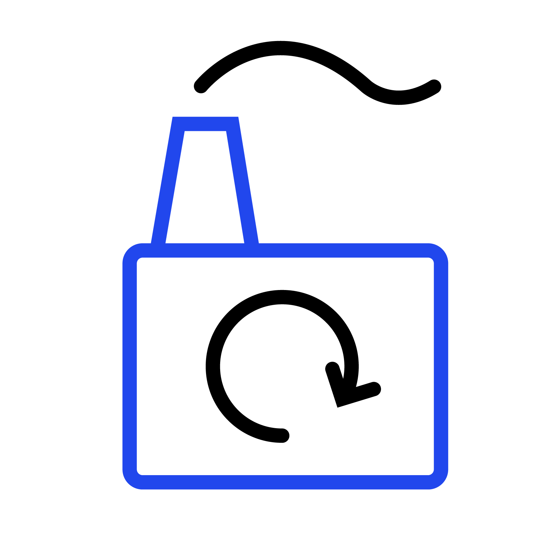 circular economy factory icon