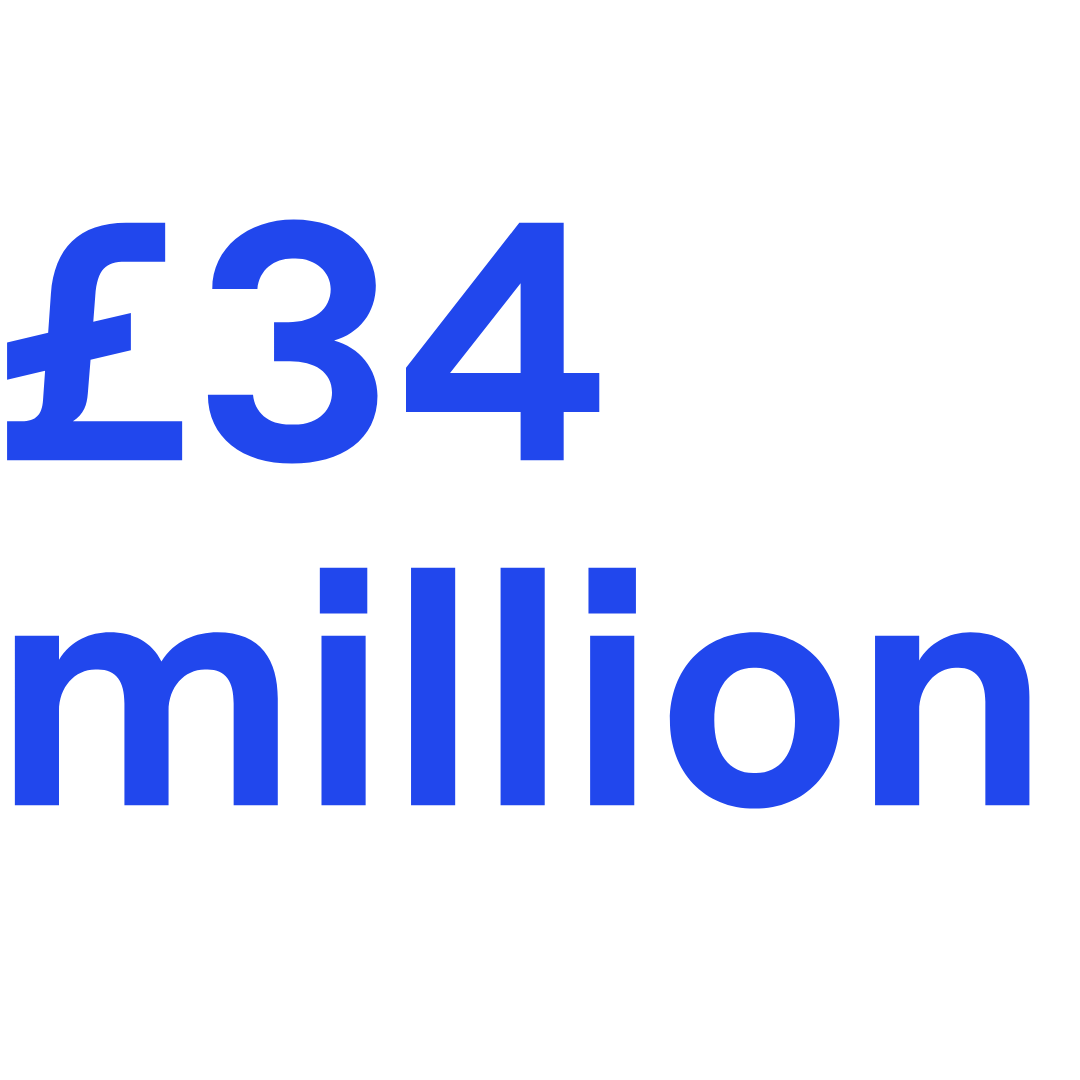 £34 million