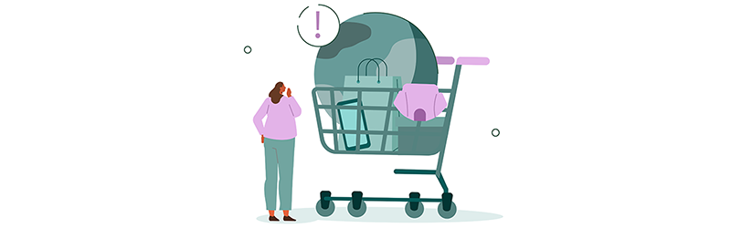 Shopping basket graphic