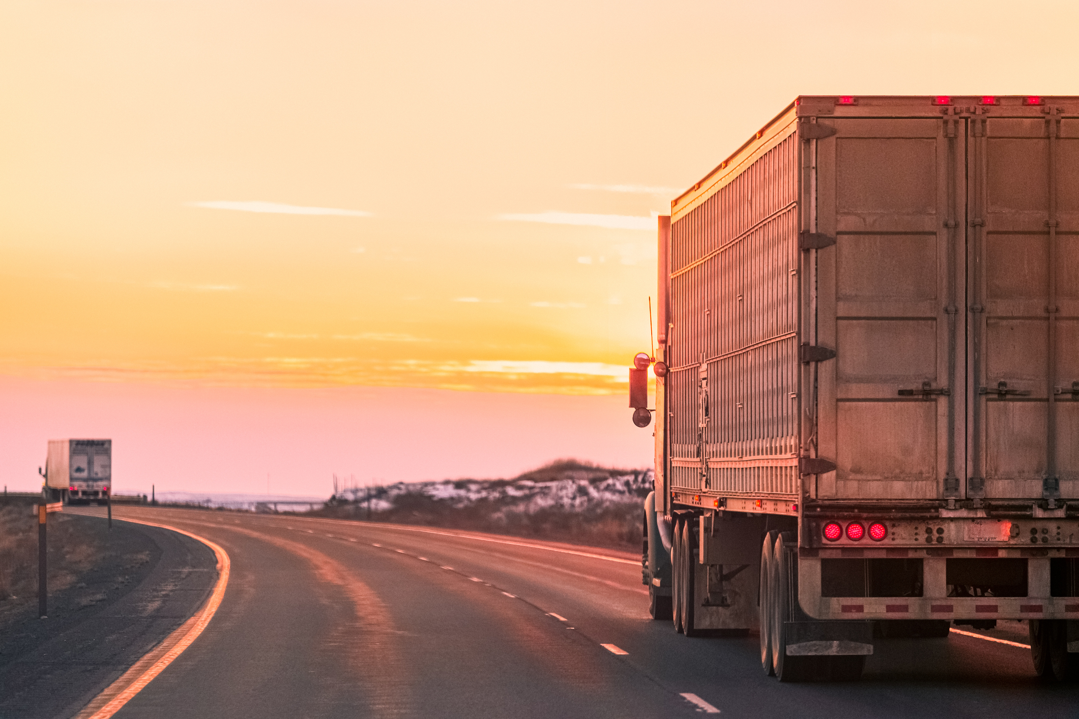 Truck on the motorway