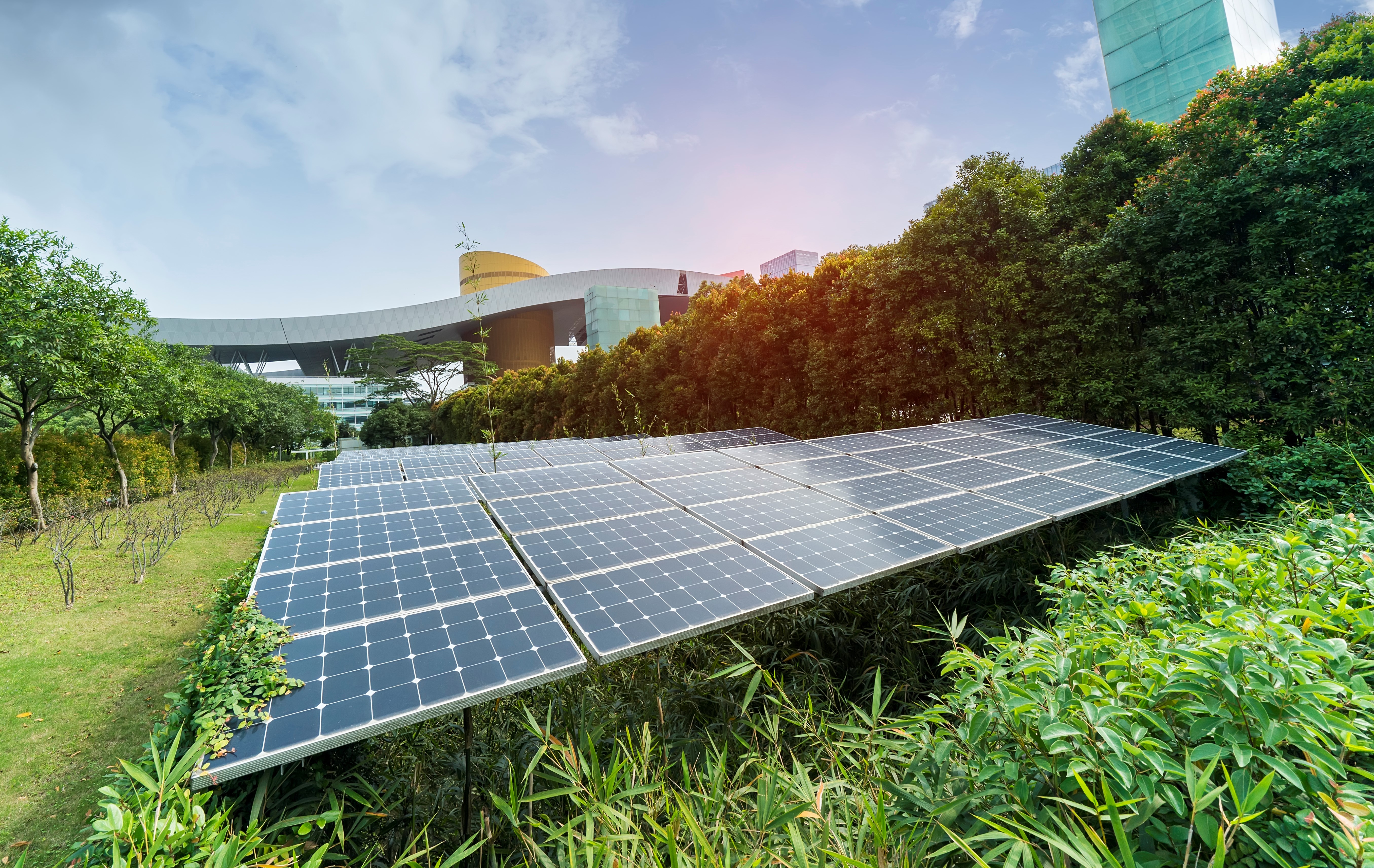 Solar Panel plant in inner city