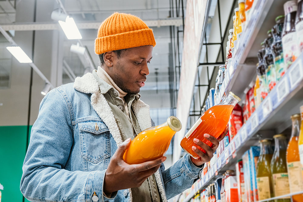 Looking at product