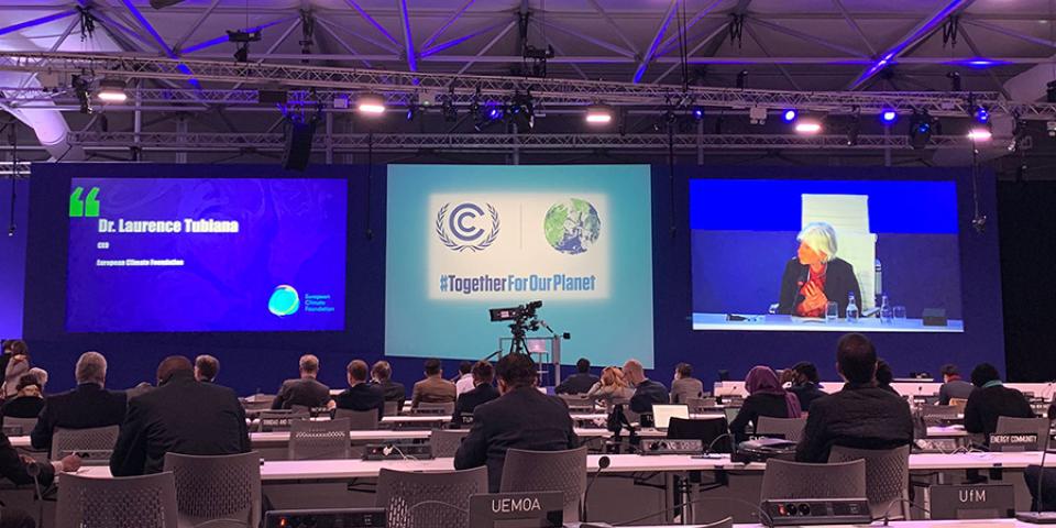 Laurence Tubiana announcing CATA on Energy Day at COP 26