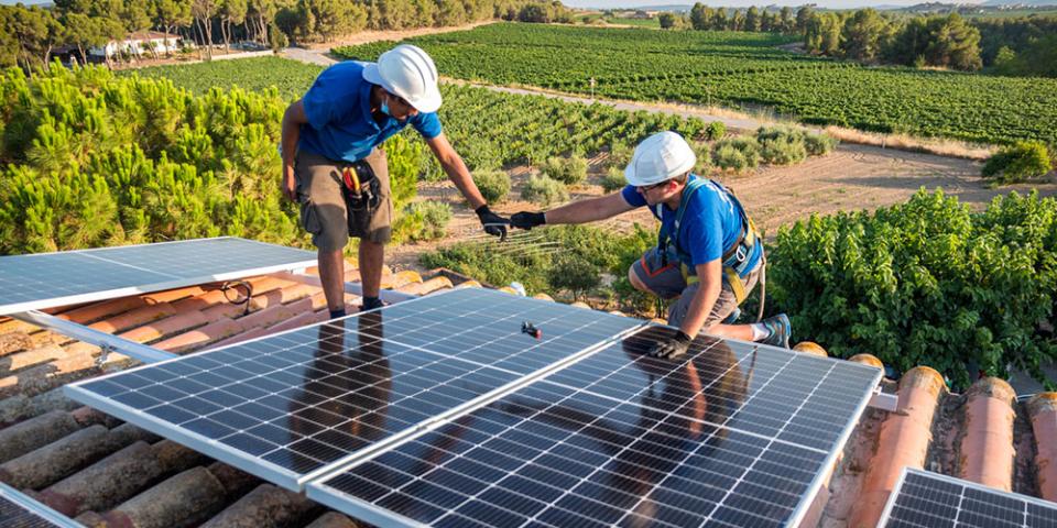 Solar in fields