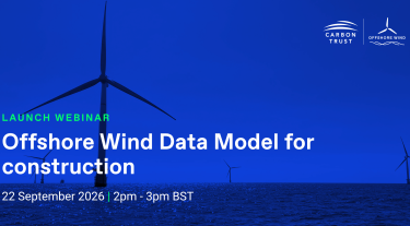 Offshore Wind Data Model for Construction banner