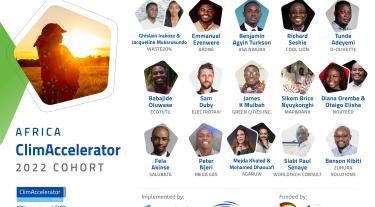 Africa ClimAccelerator 2022 Cohort