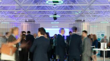 attendees at the Carbon Trust Corporate Sustainability Summit mingling