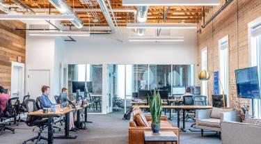inside an office