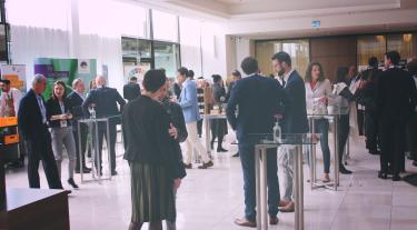 attendees at the Sustainability Leaders Congress in 2019 mingling