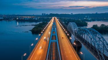 Bridge with traffic