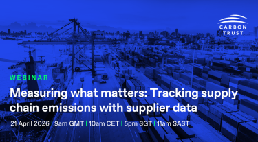 Supplier engagement webinar