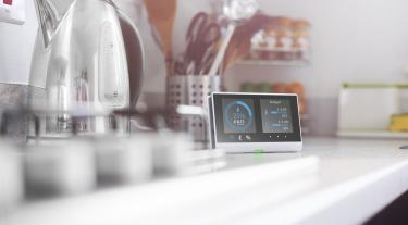 Smart meter in kitchen