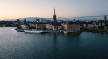 Stockholm buildings across the water