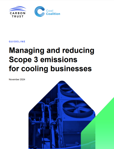 Managing and reducing Scope 4 emissions for cooling businesses - report cover