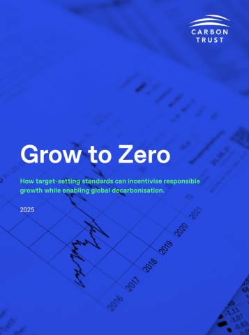 Grow to Zero - The Carbon Trust - front cover of report