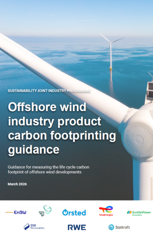 Offshore wind industry product carbon footprinting guidance