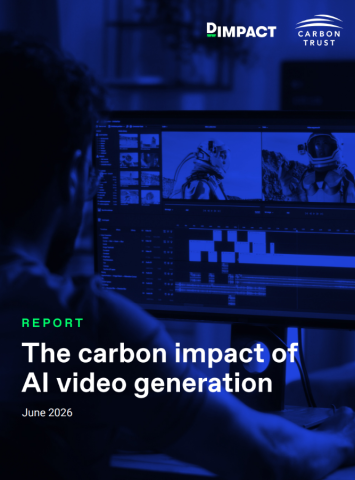 The carbon impact of AI video generation