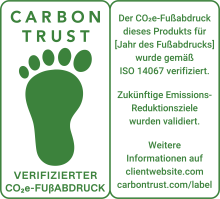 Carbon Footprint Label - GERMAN - reduced planned - RGB